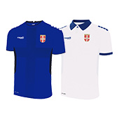 Capelli Sport komplet replika plavog + belog dresa fudbalske reprezentacije Srbije 2025/26
