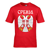Majica 'Dvoglavi orao - Srbija' - crvena